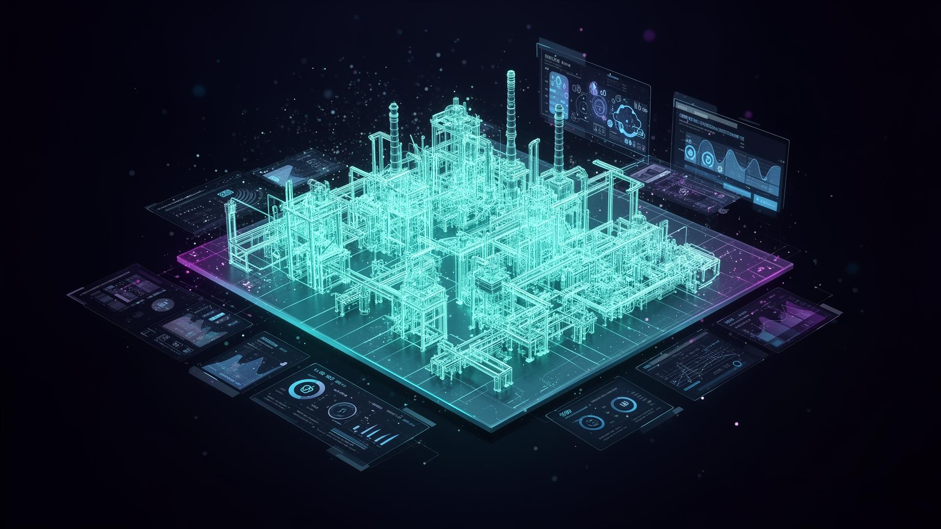 Industrial digital twin visualization